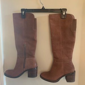 Brown tall boots